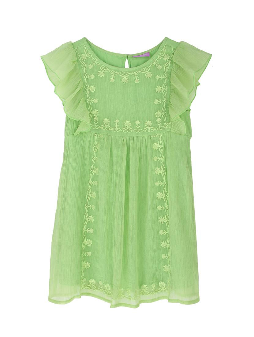 green polyester frock - 16925096 - Zoom Image - 1