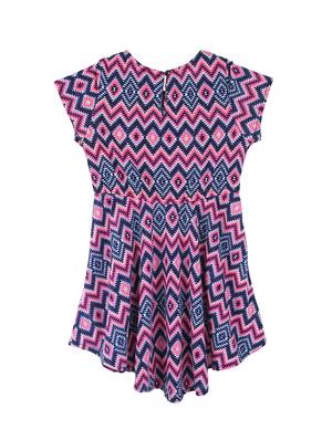 multi colored polyester frock - 16925098 - Standard Image - 2