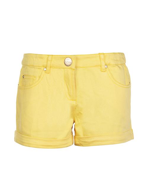 yellow cotton shorts - 16925106 - Standard Image - 1