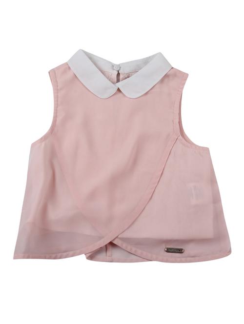 pink polyester a-line top - 16925162 - Standard Image - 1