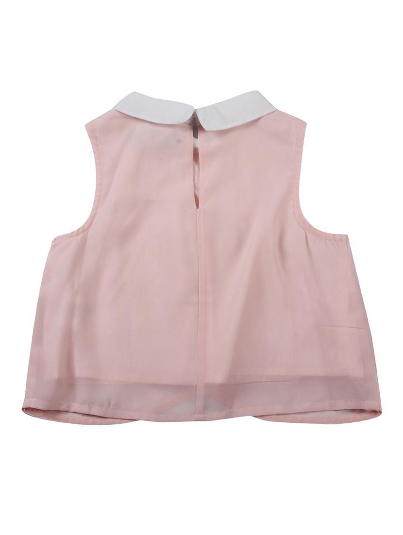 pink polyester a-line top - 16925162 - Zoom Image - 2