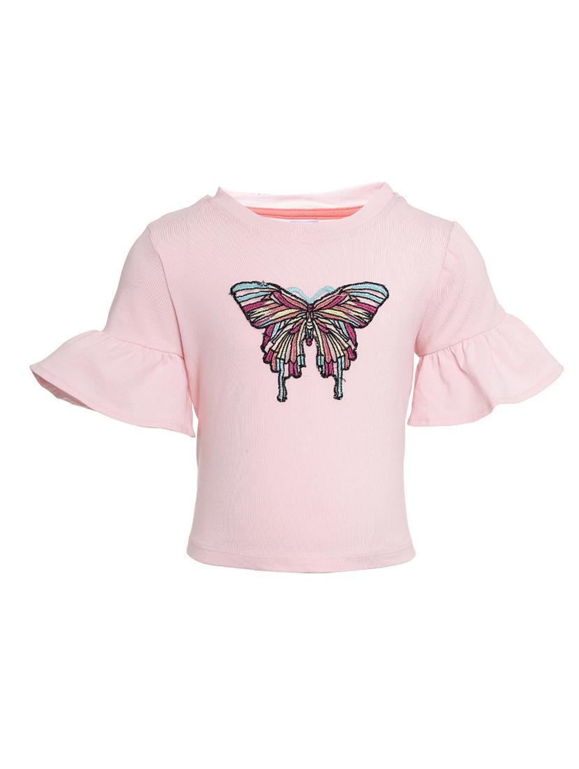 pink cotton regular tops & tee - 16925240 - Zoom Image - 1