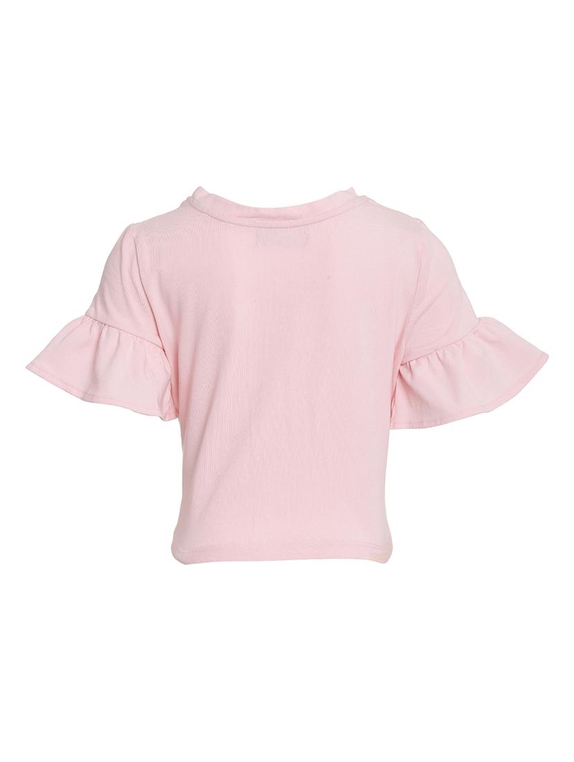 pink cotton regular tops & tee - 16925240 - Zoom Image - 2