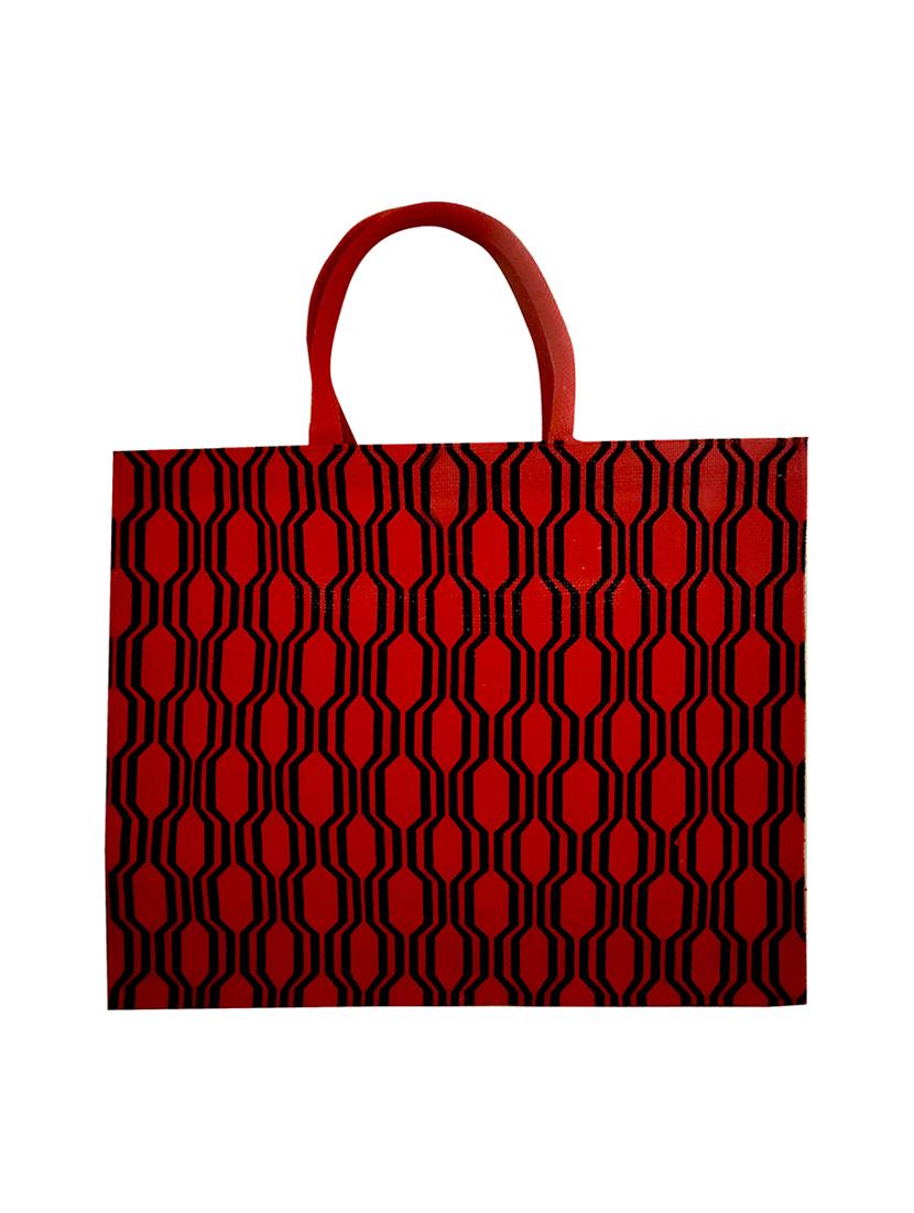 red jute regular shopping bag - 16925490 - Zoom Image - 2