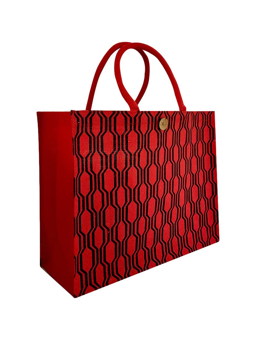 red jute regular shopping bag - 16925490 - Zoom Image - 4
