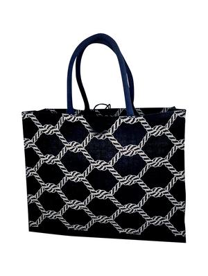 blue jute regular shopping bag - 16925491 - Standard Image - 2