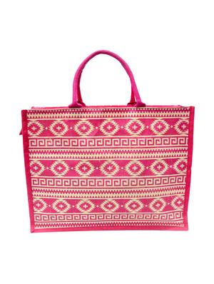 pink jute regular shopping bag - 16925495 - Standard Image - 2