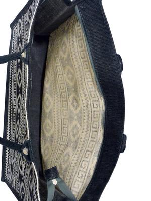 black jute regular shopping bag - 16925497 - Standard Image - 3