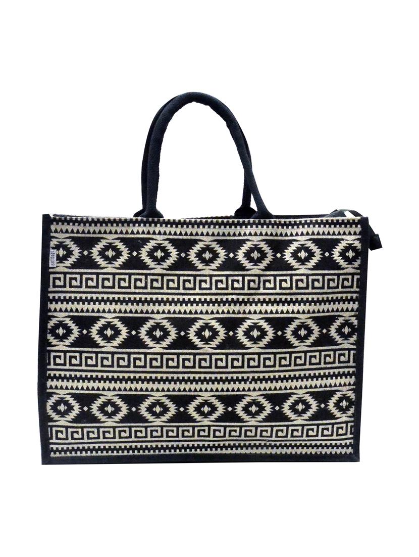 black jute regular shopping bag - 16925497 - Zoom Image - 1