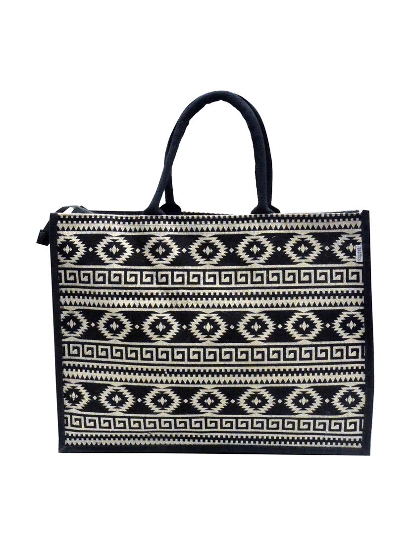 black jute regular shopping bag - 16925497 - Zoom Image - 2
