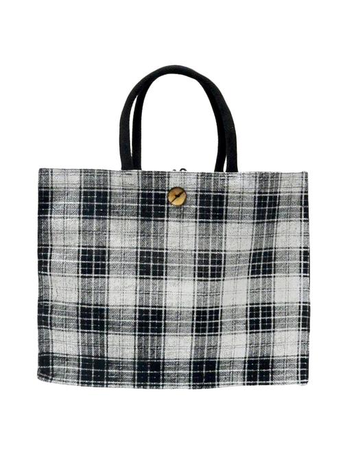 blue jute regular shopping bag - 16925499 - Standard Image - 1