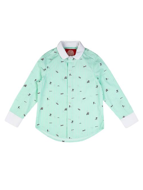 green cotton shirt - 16925586 - Standard Image - 1