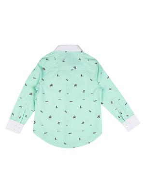 green cotton shirt - 16925586 - Standard Image - 2