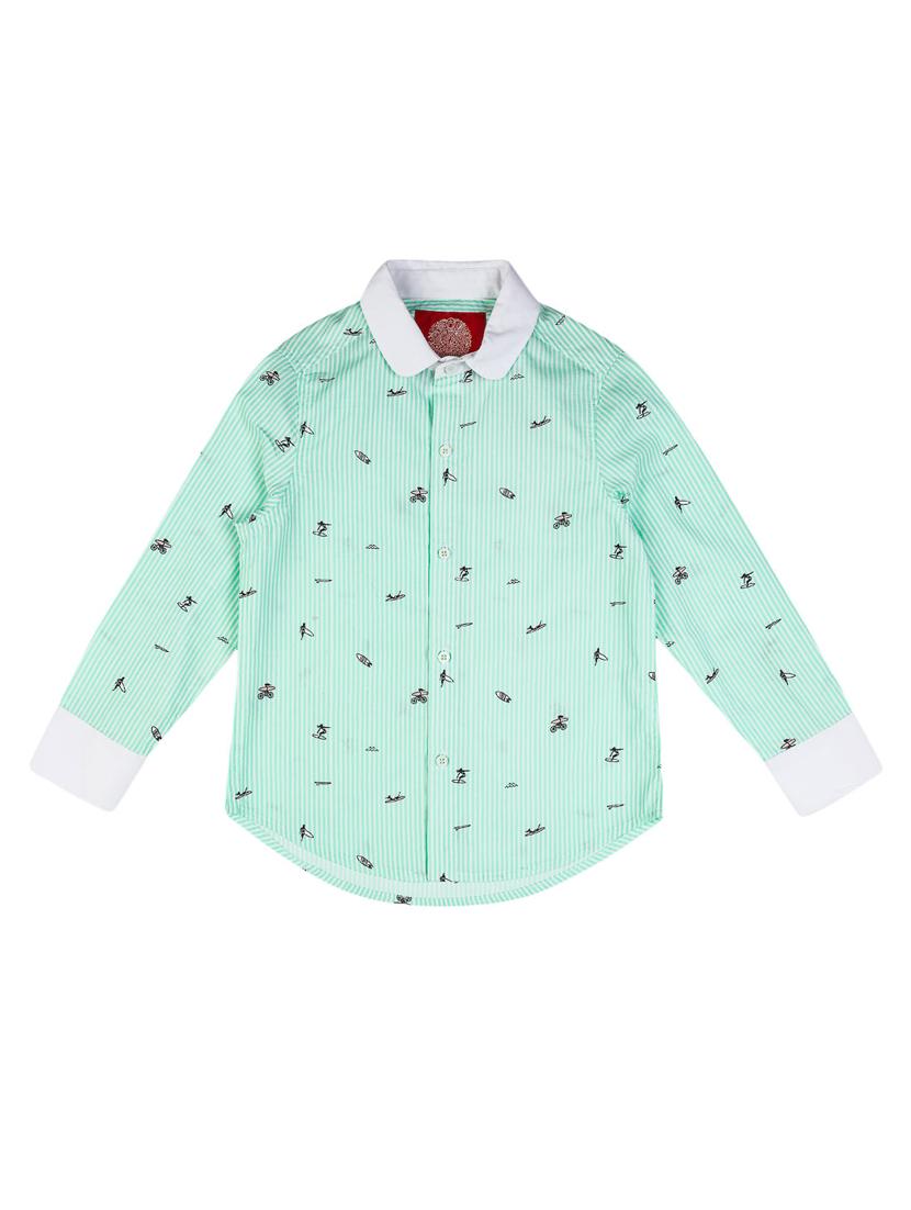 green cotton shirt - 16925586 - Zoom Image - 1