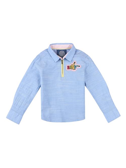 blue cotton shirt - 16925597 - Standard Image - 1