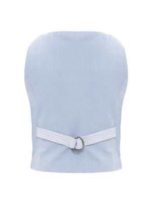 blue cotton waistcoats - 16925626 - Standard Image - 2