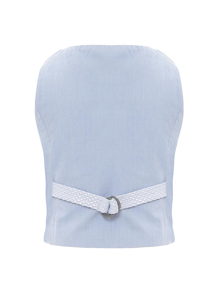 blue cotton waistcoats - 16925626 - Zoom Image - 2