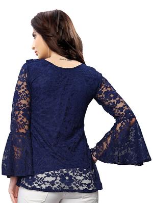 bell sleeved laced top - 16925679 - Standard Image - 3