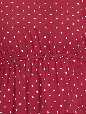 cami neck polka dot ruffled dress - 16925700 - Standard Image - 4