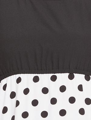 cami neck polka dot ruffled dress - 16925703 - Standard Image - 4