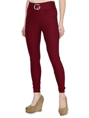 high rise buckle detail jeggings - 16925812 - Standard Image - 2