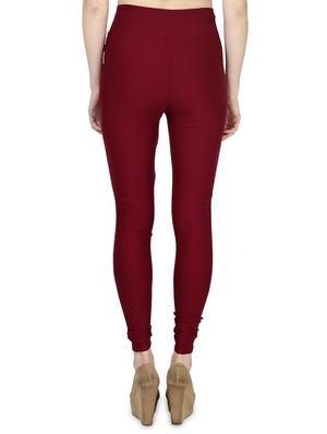 high rise buckle detail jeggings - 16925812 - Standard Image - 3