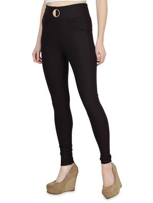 high rise buckle detail jeggings - 16925822 - Standard Image - 2