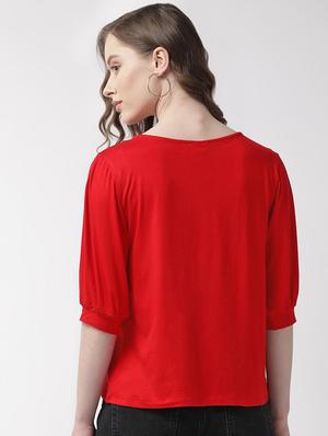 boat neck solid top - 16925840 - Standard Image - 3