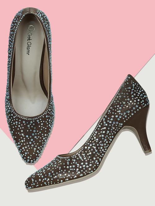 copper slip on pumps - 16925858 - Standard Image - 1