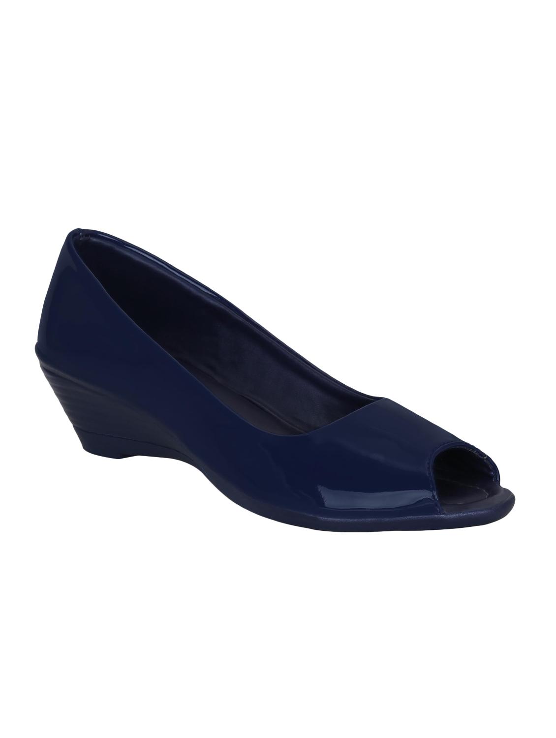 navy slip on wedges - 16925864 - Zoom Image - 2