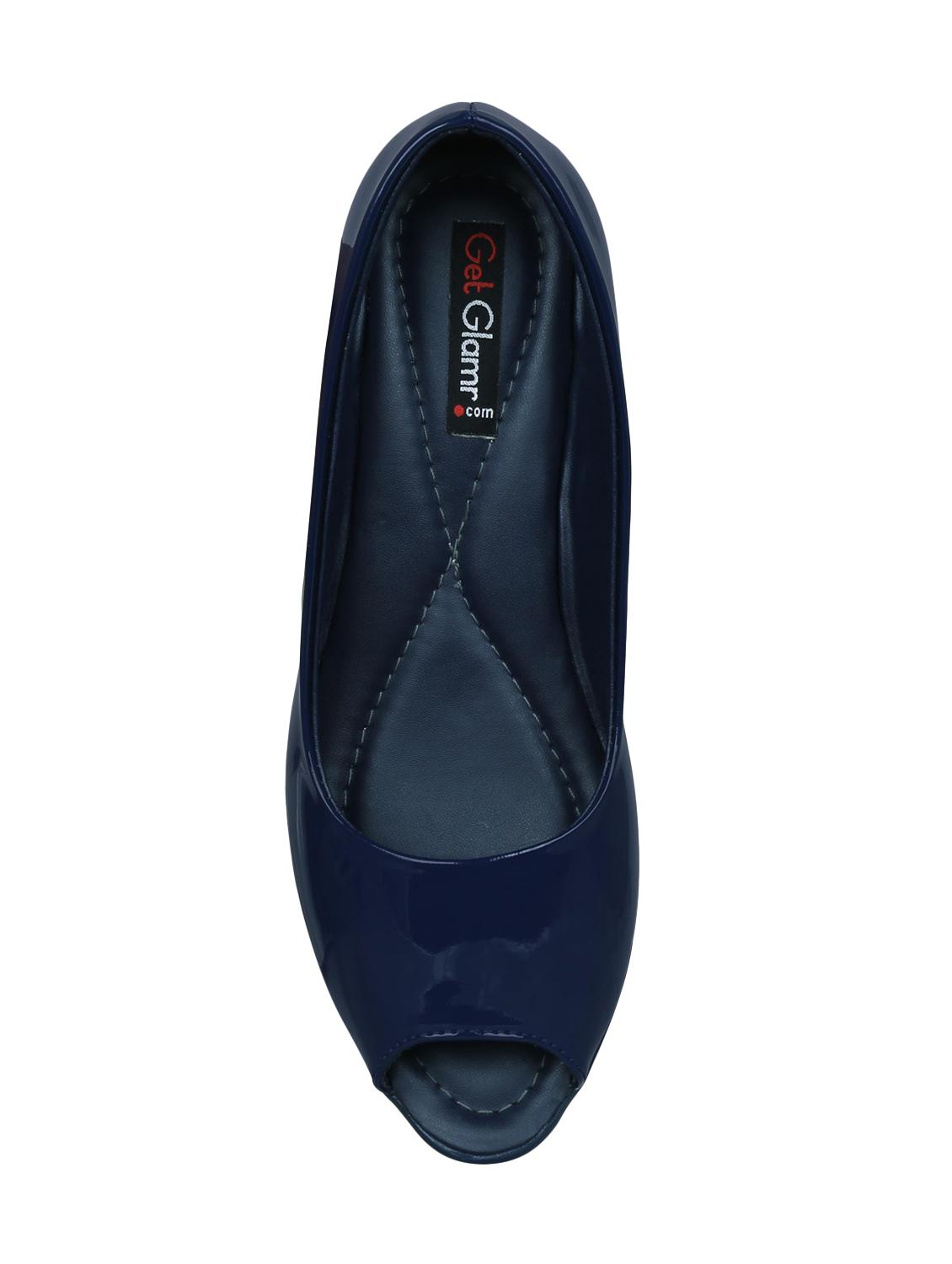 navy slip on wedges - 16925864 - Zoom Image - 5