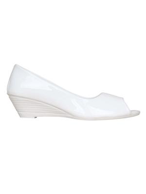 white slip on wedges - 16925866 - Standard Image - 3