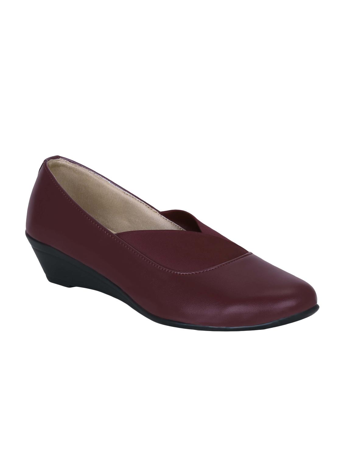 maroon slip on pumps - 16925872 - Zoom Image - 2