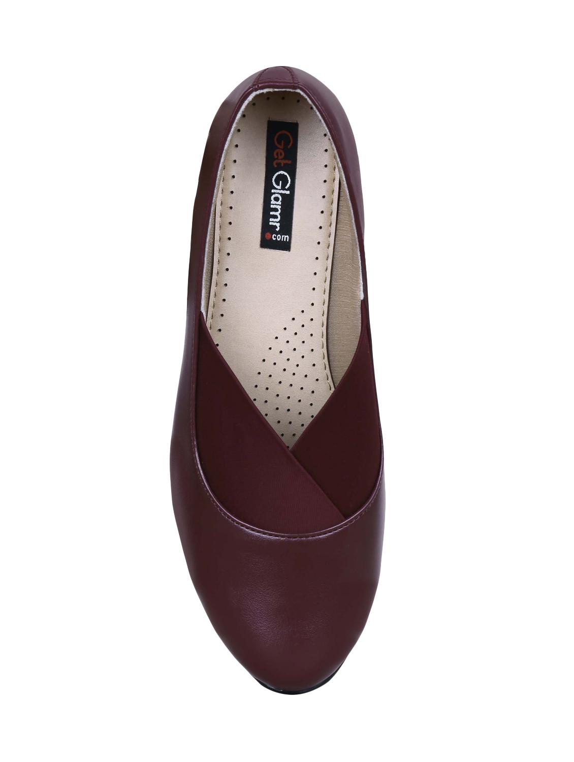maroon slip on pumps - 16925872 - Zoom Image - 5