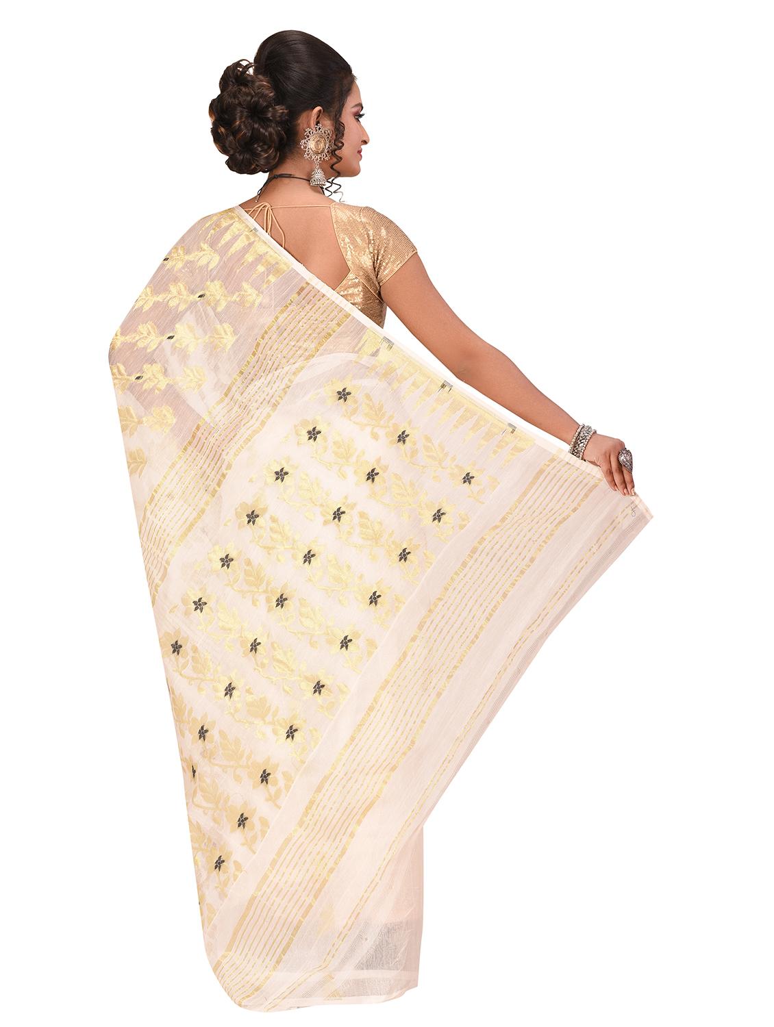 ethnic motif jamdani saree - 16926116 - Zoom Image - 2