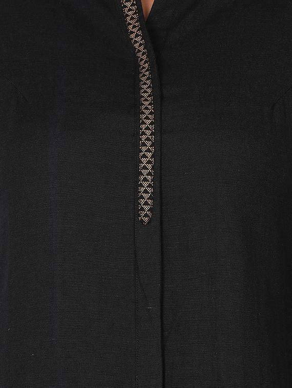 solid straight kurta - 16926254 - Zoom Image - 4
