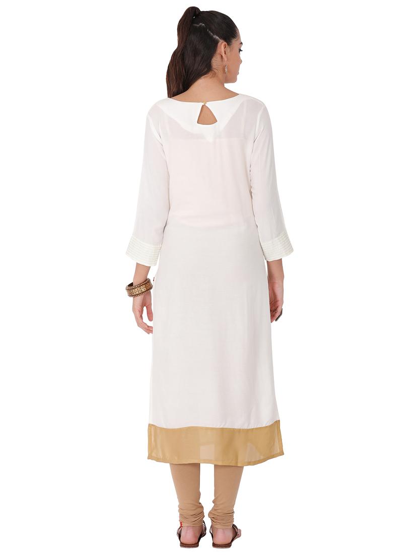 printed straight kurta - 16926256 - Zoom Image - 3