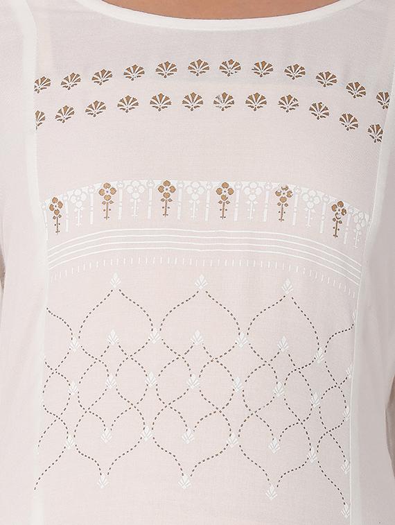 printed straight kurta - 16926256 - Zoom Image - 4