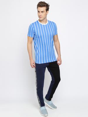 black color block side taped track pant - 16926633 - Standard Image - 4