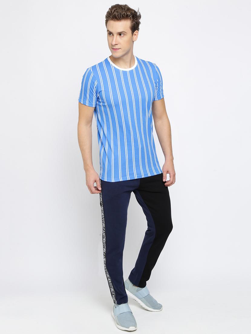 black color block side taped track pant - 16926633 - Zoom Image - 4