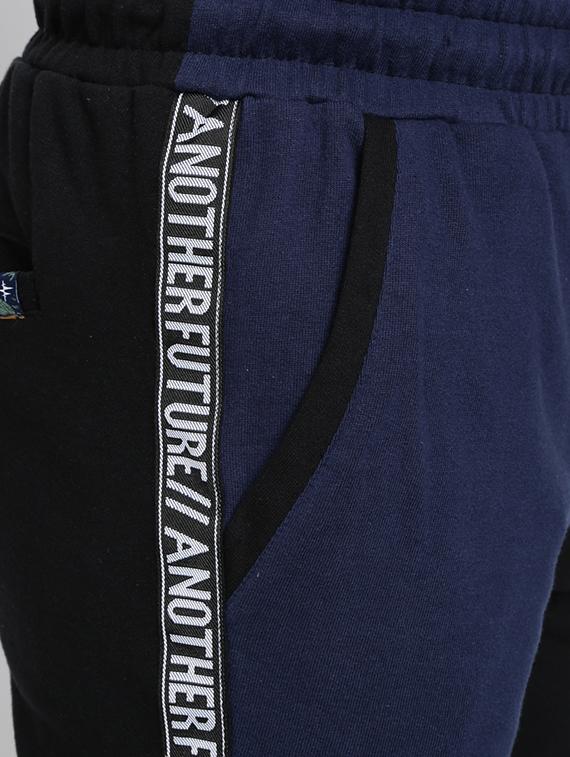 black color block side taped track pant - 16926633 - Zoom Image - 5