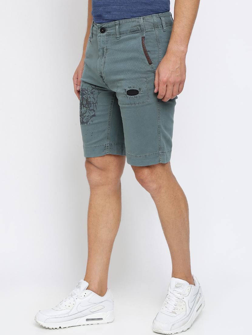 grey printed shorts - 16926639 - Zoom Image - 2