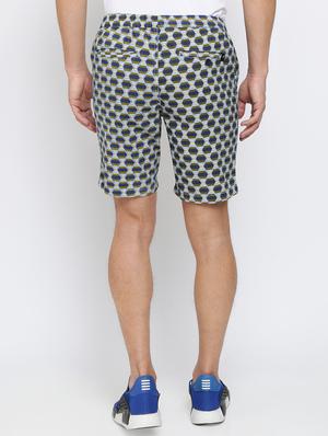 blue printed bermuda shorts - 16926640 - Standard Image - 3