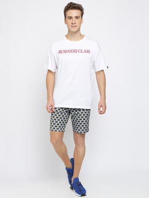 blue printed bermuda shorts - 16926640 - Standard Image - 4