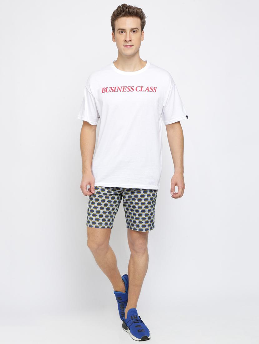 blue printed bermuda shorts - 16926640 - Zoom Image - 4