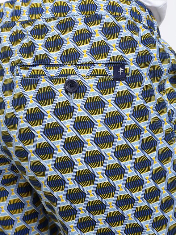 blue printed bermuda shorts - 16926640 - Zoom Image - 5