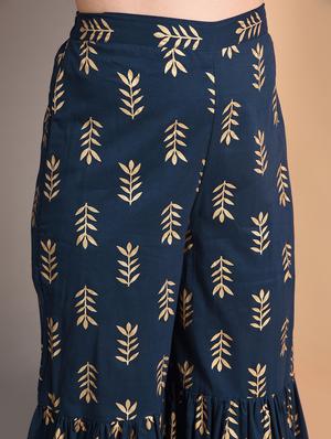 gold print straight kurta - 16928263 - Standard Image - 6