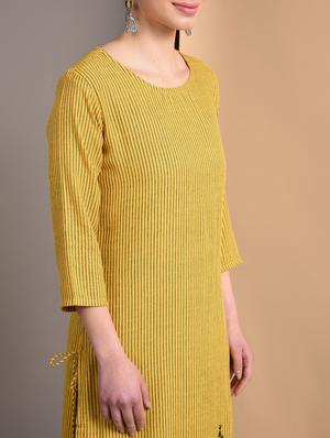 striped straight kurta - 16928283 - Standard Image - 4