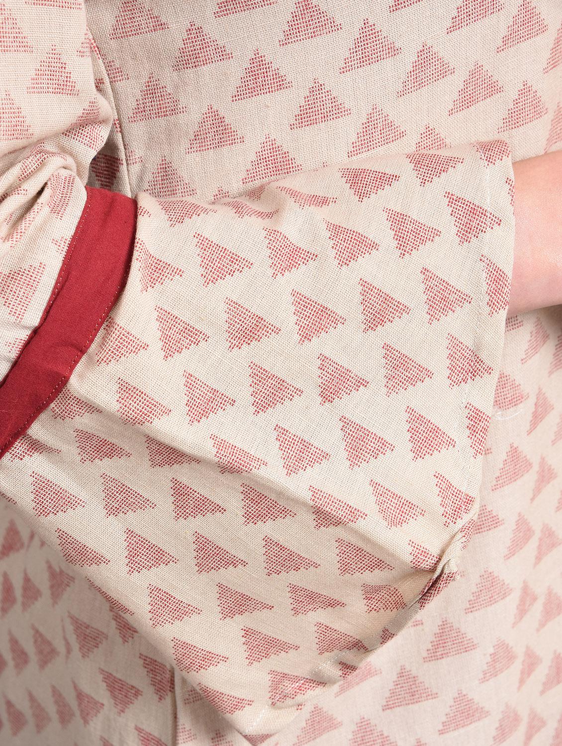 geometric print straight kurta - 16928291 - Zoom Image - 5