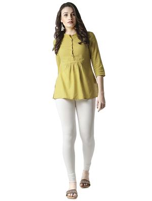 white viscose leggings - 16928910 - Standard Image - 4